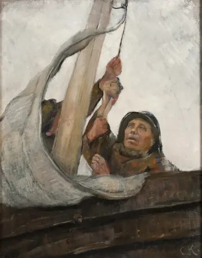Setting Sail von Christian Krohg