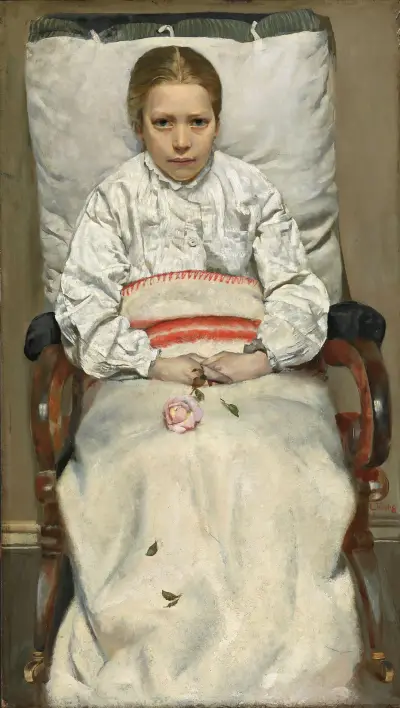 Sick Girl von Christian Krohg