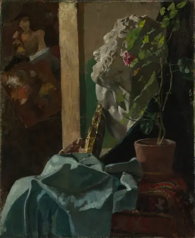 Stilleben mit Gipsbüste von Christian Krohg