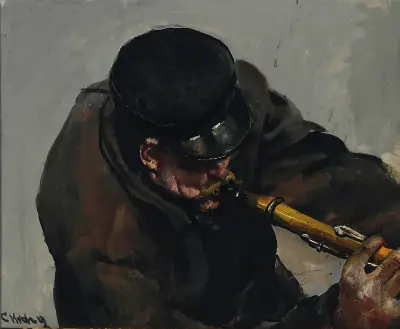 The Musician von Christian Krohg