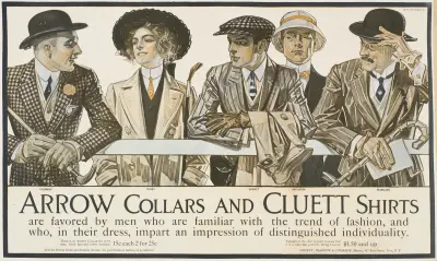 Arrow collars. Cluett shirts, 1895 – Nr. 1, Joseph Christian Leyendecker