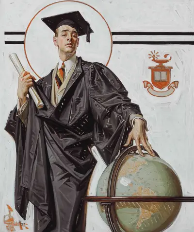 Červnový absolvent, Joseph Christian Leyendecker