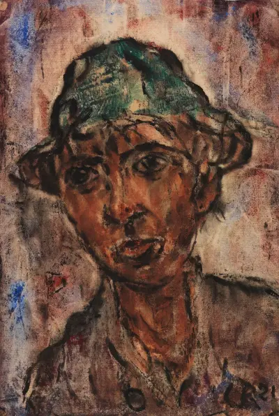 Bursche mit Hut von Christian Rohlfs