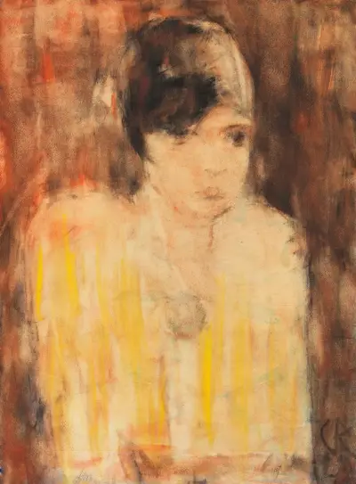 Kecke junge Dame (Flapper) von Christian Rohlfs