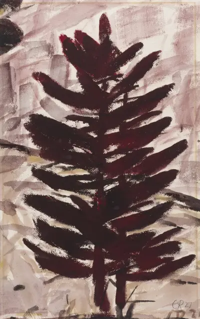 Rotbraune Tanne von Christian Rohlfs