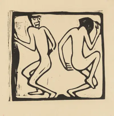 Zwei Tanzende von Christian Rohlfs
