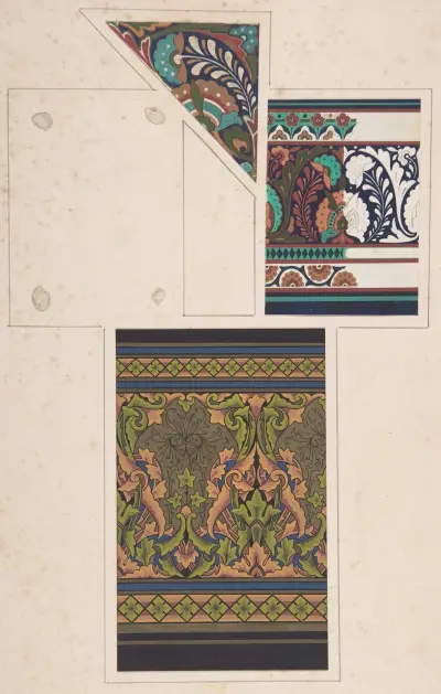 Design drawing, 1883 – nr 4 av Christopher Dresser