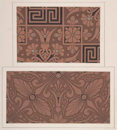 Design drawing, 1883 – nr 9 av Christopher Dresser