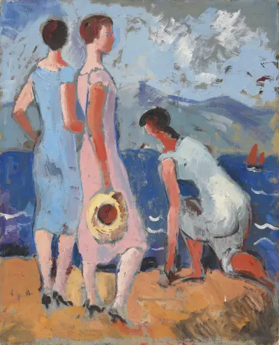 Girls by the sea, Christopher Wood