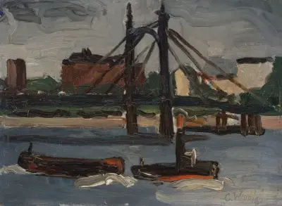 The Thames at Battersea, Christopher Wood