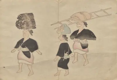 Obrazkowa księga Kōrin, tabl. 10, Hōchū Nakamura
