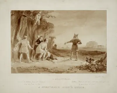 A midsummer night’s dream, Snout; ‘Oh Bottom thou art changed …’ [III, 1] av Clarkson Stanfield