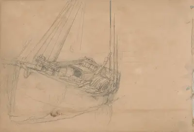 Study of a Fishing Boat av Clarkson Stanfield