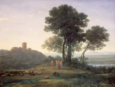 Jacob with Laban and his Daughters av Claude Lorrain
