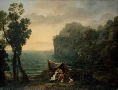 Landscape with Acis and Galatea av Claude Lorrain