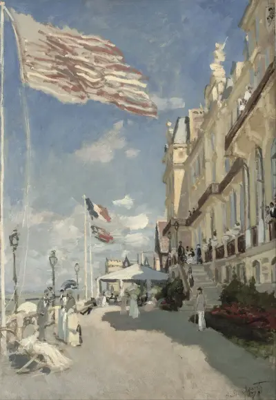 Hôtel des roches noires. Trouville av Claude Monet