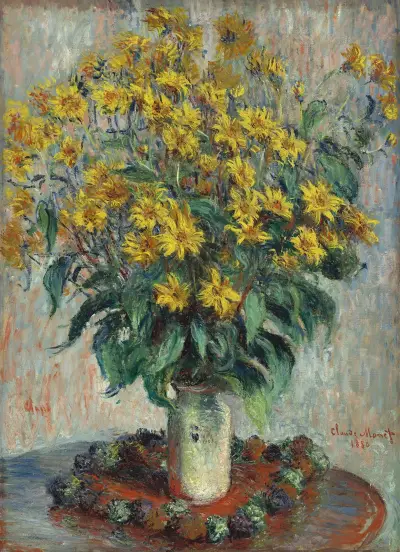 Jerusalem Artichoke Flowers av Claude Monet