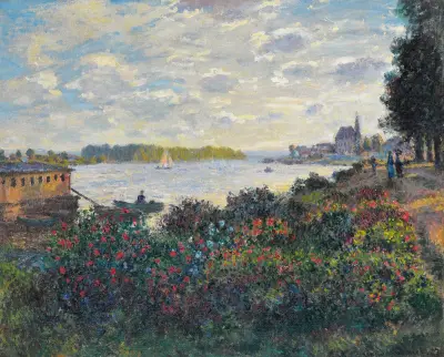 La Seine À Argenteuil av Claude Monet
