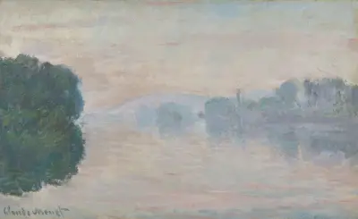 La Seine dans la brume av Claude Monet