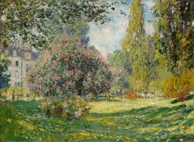 Landschaft; Der Parc Monceau von Claude Monet