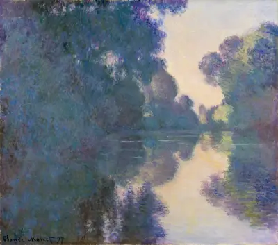 Morning on the Seine near Giverny av Claude Monet