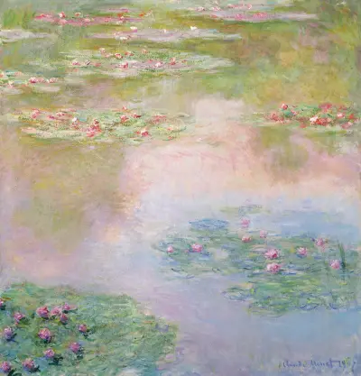 Nymphéas, 1907 – nr 1 av Claude Monet