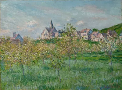 Printemps à Giverny, effet d’après-midi av Claude Monet