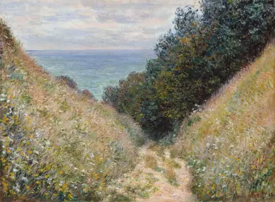 Cesta v La Cavée, Pourville, Claude Monet