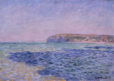 Schatten auf dem Meer. Die Klippen von Pourville von Claude Monet