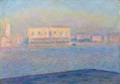 The Doge’s Palace Seen from San Giorgio Maggiore av Claude Monet