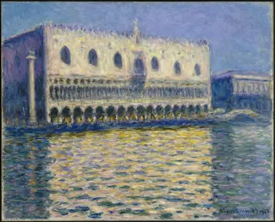 The Doges Palace (Le Palais ducal) av Claude Monet