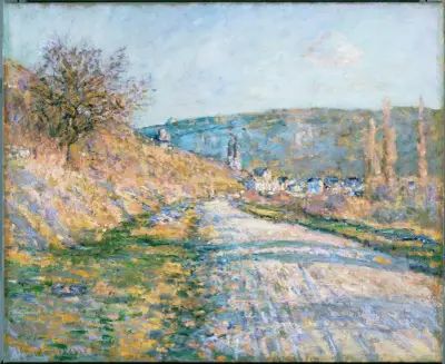 The Road to Vétheuil av Claude Monet