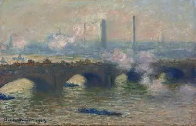 Waterloo Bridge,Gray Day av Claude Monet