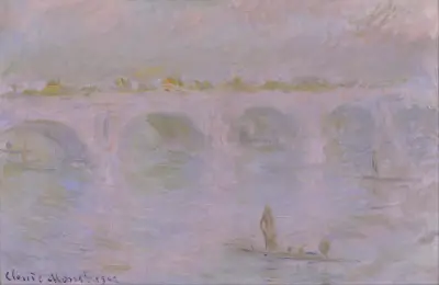 Waterloo Bridge in London av Claude Monet