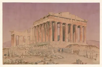 Greece, Athens – The Parthenon seen from the northwest von Harald Conrad Stilling