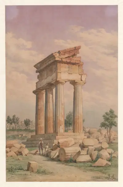 Italy, Agrigento – Temple of Castor and Pollux von Harald Conrad Stilling