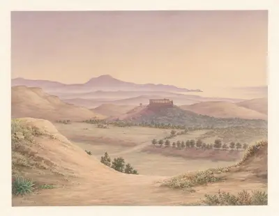 Italy, Agrigento – Temple of Juno Lacinia, 1849 von Harald Conrad Stilling