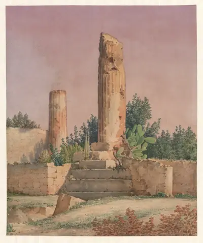 Italy, Agrigento – Temple of Vulcan, 1852 – Nr. 2 von Harald Conrad Stilling