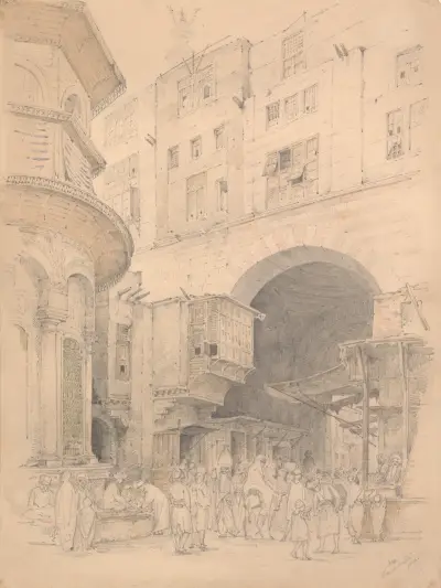 Street scene, Cairo von Harald Conrad Stilling