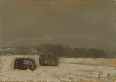 Schneelandschaft von Constant Permeke