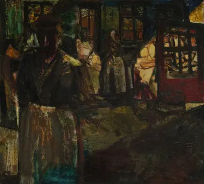 Rybářská čtvrť večer, Constant Permeke