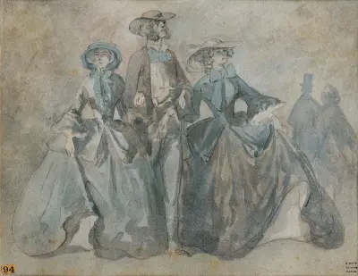 Englishmen In Paris von Constantin Guys