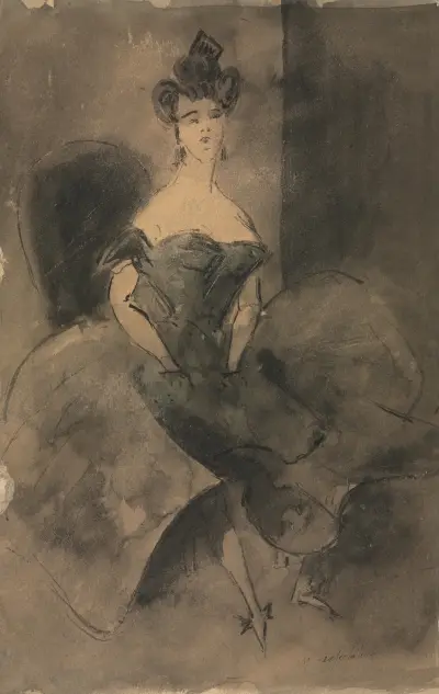 In Expectation von Constantin Guys
