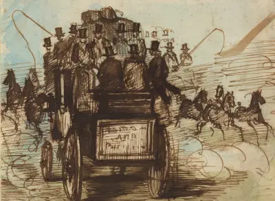 The Brighton Coach von Constantin Guys