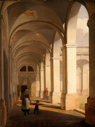 Portikus na zámku Christiansborg, Kodaň, Constantin Hansen