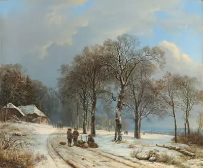 Winter Landscape av Barend Cornelis Koekkoek