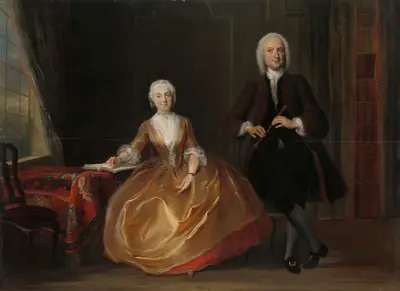 A Couple Making Music, Cornelis Troost