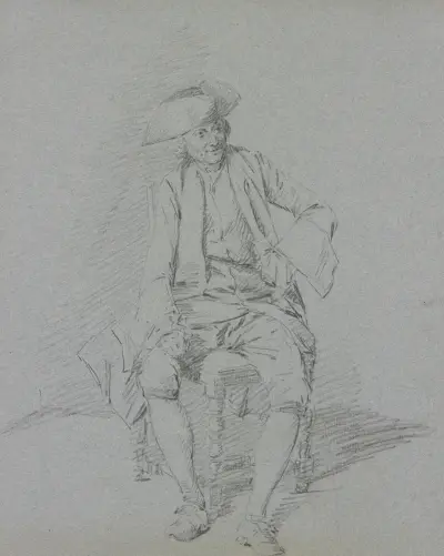 Sitting cavalier, Cornelis Troost