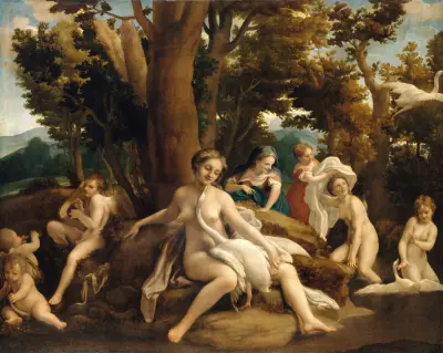 Leda and the Swan von Correggio
