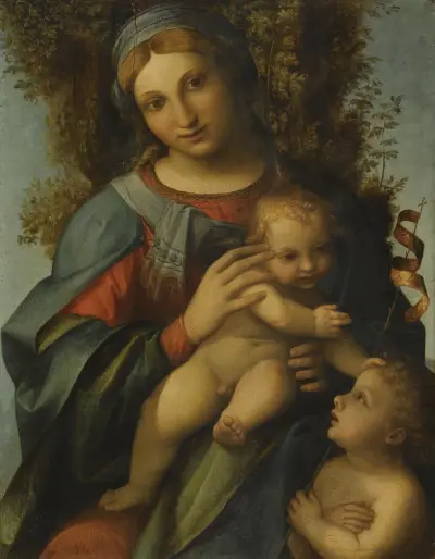 Madonna and Child with the Infant Saint John the Baptist von Correggio